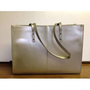  Wilsons Leather Icon Genuine Leather Tote 3185 Silver 
