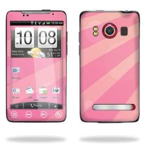   Vinyl Skin Decal for HTC EVO 4G   Pink Rays Cell Phones & Accessories
