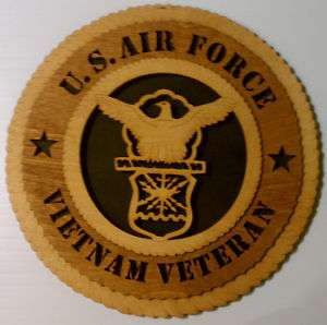 USAF US Air Force Vietnam Veteran Wood Wall Plaque  