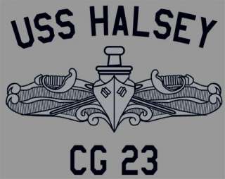 US Navy USS Halsey CG 23 T Shirt  