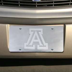  NCAA Arizona Wildcats Silver Mirrored Team Logo License 