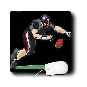    Florene Sports   Football Player On Black   Mouse Pads Electronics