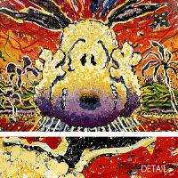 24x17 NOBODY BARKS IN L.A. TOM EVERHART SNOOPY CANVAS  