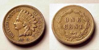1859 INDIAN HEAD CENT 1st YEAR LIBERTY X/F DETAILS  