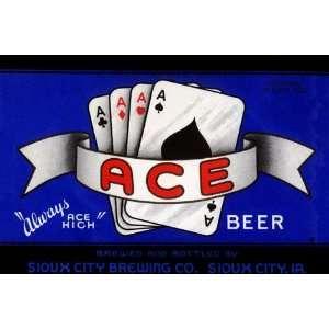  Ace Beer 44X66 Canvas
