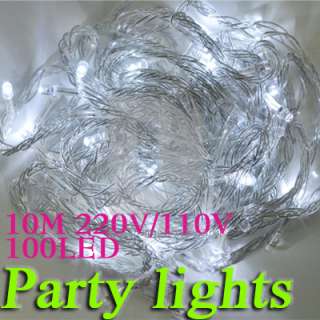 New 100 Led 10M Flash lights string multi color for Chrismas & Party 