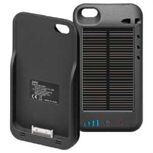 IPhone 4 4S External Solar Powered Battery Pack Charger Case/Cover 