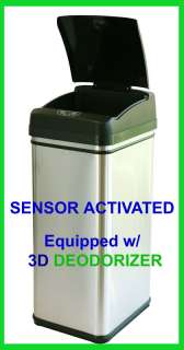 iTouchless Deodorizer Touchless Sensor Trash Can   NEW  