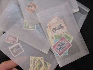   COLLECTION MANY STAMPS UNCHECKED GLASSINES EARLY MID++++  