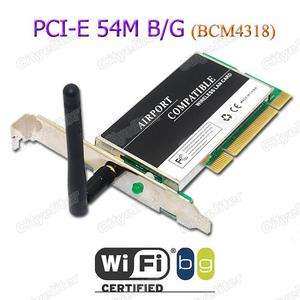 Desktop PCs Wireless Network PCI Card *802.11g 54Mbps  