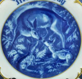 15 Dresden Mothers Day 1972 China Plates Deer Design  