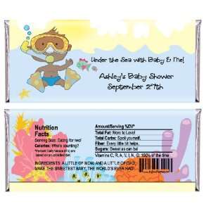  Under The Sea With Baby & Me African American   Personalized Candy 
