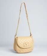 style #318907001 camel quilted leather Cooper chain crossbody bag