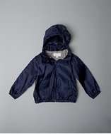 Gucci BABY navy GG nylon hooded windbreaker jacket style# 318108201