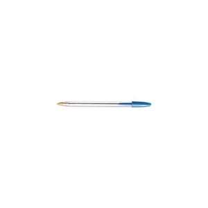  BIC Cristal Ballpoint Stick Pen, Blue Ink, Medium, Dozen 