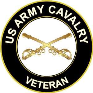  5.5 US Army Cavalry Veteran Decal Sticker: Everything 