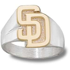  San Diego Padres MLB New Sd 5/8 Ring (Silver): Sports 