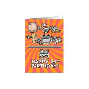  Happy Birthday   cake   85 years old Card: Toys & Games