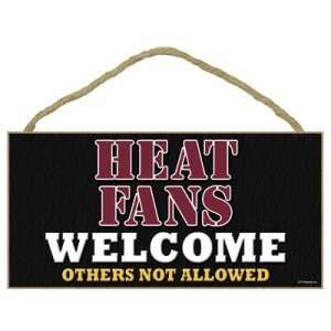  Miami Heat Small Wood Welcome Sign