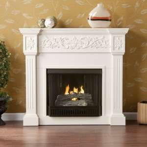  Downing Gel Fuel Fireplace in Ivory