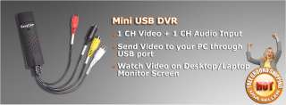 CCTV Mini USB DVR Video Audio Recorder Card Adapter SKU#: DVR DC7101 