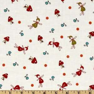   Wee Little Elves White Fabric By The Yard Arts, Crafts & Sewing