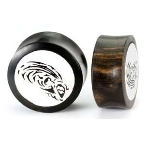 AQUARIUS Black Wood Organic Zodiac Ear Jewelry 12mm   31mm   Price Per 