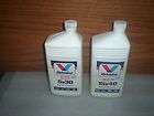   Vintage 1986 Design Valvoline Motor Oil Plastic Bottles 10W30 & 15W40
