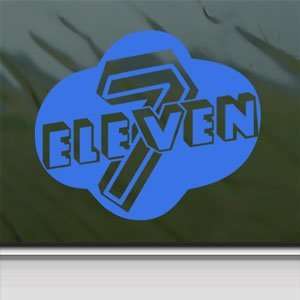  7 Eleven Blue Decal Truck Bumper Window Vinyl Blue Sticker 