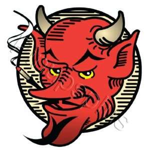  Vintage 50s Style Devil head Decal S329: Musical 