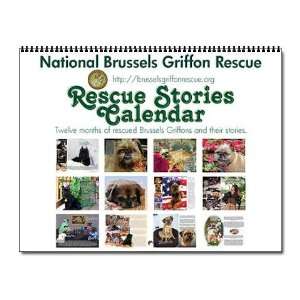 Brussels Griffon Rescue Stories Pets Wall Calendar by 