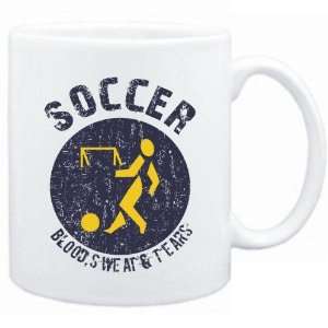  New  Soccer , Blood Sweat & Tears  Mug Sports