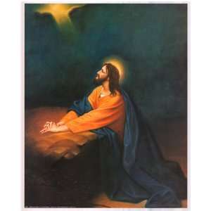Jesus Christ Prays in the Garden of Gethsemane   Inspirational Posters 