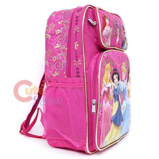 Disney Princess School Backpack Bag 16 Large Pink  