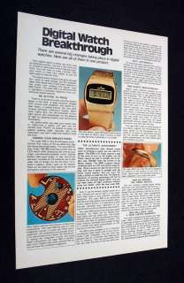 Sensor Laser 440 digital CDR watch 1977 print Ad  