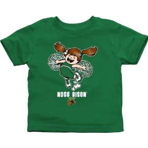   State Bison Toddler Cheer Squad T Shirt   Green