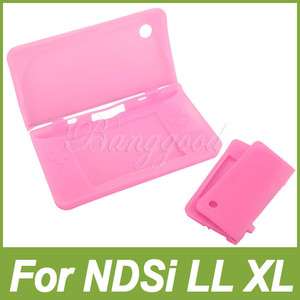 New Pink Silicone Skin Case For Nintendo DSi NDSi LL XL  
