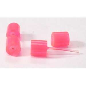   Pink Plastic/Rubber Earrings   Large Gauge Appearance 