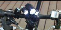 3x CREE XM L T6 2400 Lumens LED +2x XPE R2 LED Bike Bicycle Light Lamp 