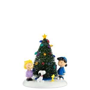  Enesco Peanuts Village O Christmas Tree Figurine 
