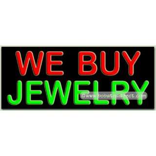 We Buy Jewelry Neon Sign Grocery & Gourmet Food