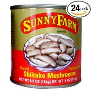 Sunny Farms Sliced Mushrooms, Shiitake, 4 Ounce Dry Weight, (Pack of 