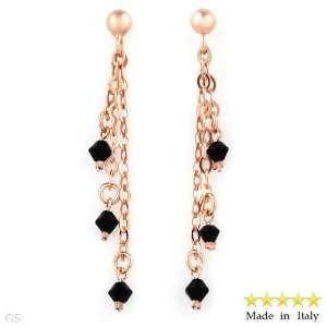 Made in Italy Wonderful Earrings With Genuine Crystals Well Made in 