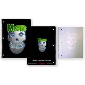   MISFITS 80 SHEET METAL FIEND SKULL SPIRAL NOTEBOOK: Office Products