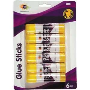  Glue Sticks Solid 6Pc Yellow Case Pack 72 Electronics