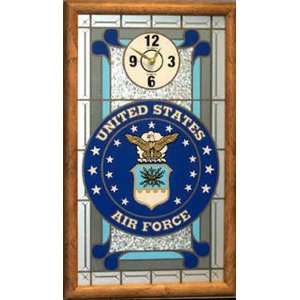   : United States Air Force Framed Glass Wall Clock: Sports & Outdoors