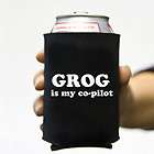 Lot Grog is My Co pilot Pirate Beer Pop Can Koozie Ko