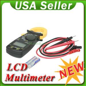 LCD DIGITAL Multimeter Electronic Tester AC DC w/ CLAMP  