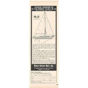  1969 Palmer Johnson 36 Yacht Boat Print Ad (50918)