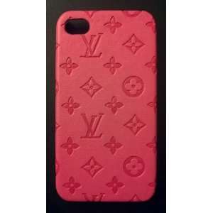  LV pattern hard case for iphone 4g/s (pink): Everything 
